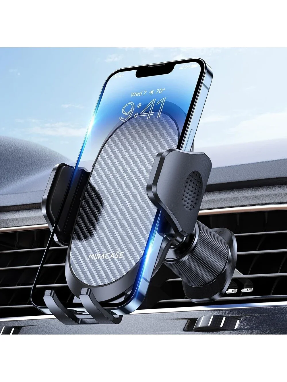 Miracase Phone Holders for Your Car with Metal Hook Clip Air Vent Cell Phone St